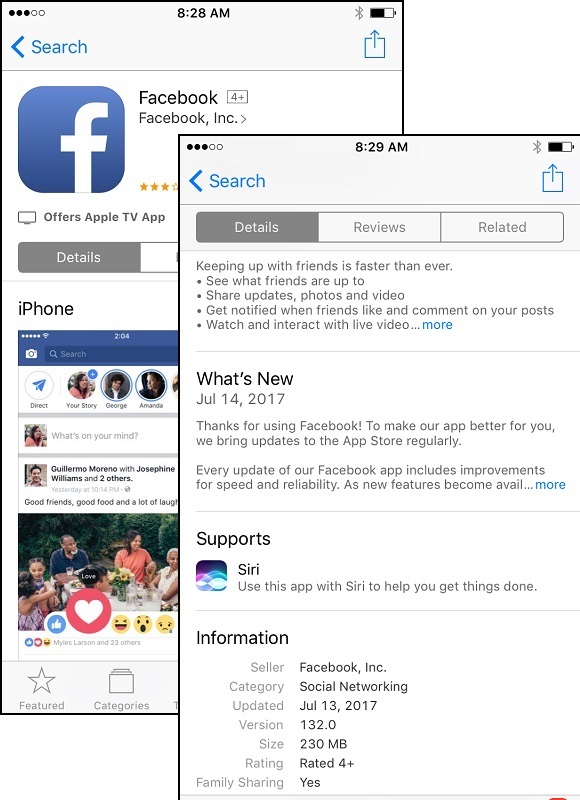 Facebook for iPhone in App Store on iPhone