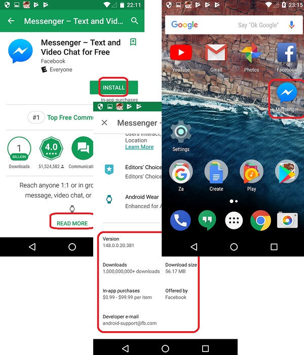 Download and Install Messenger for Android Devices