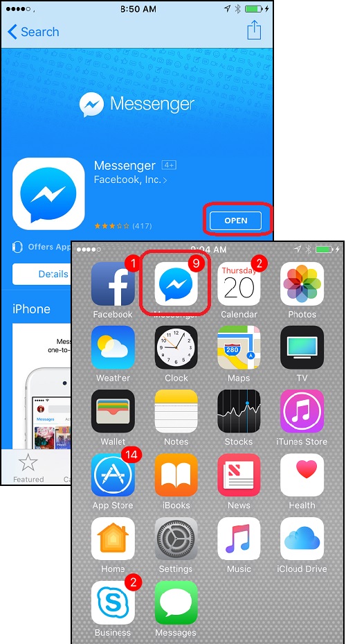 Download and Install Messenger for iPhone
