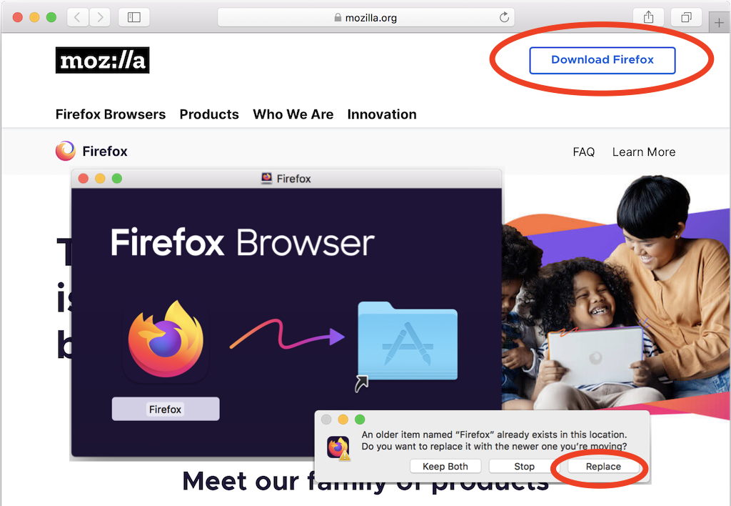 Install Mozilla Firefox on Mac Computer