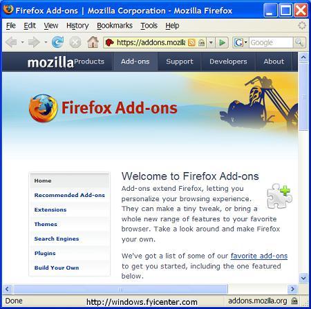Mozilla Firefox 2.0 Add-ons