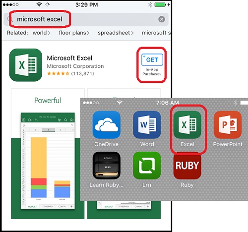 Download and Install Excel for iPhone