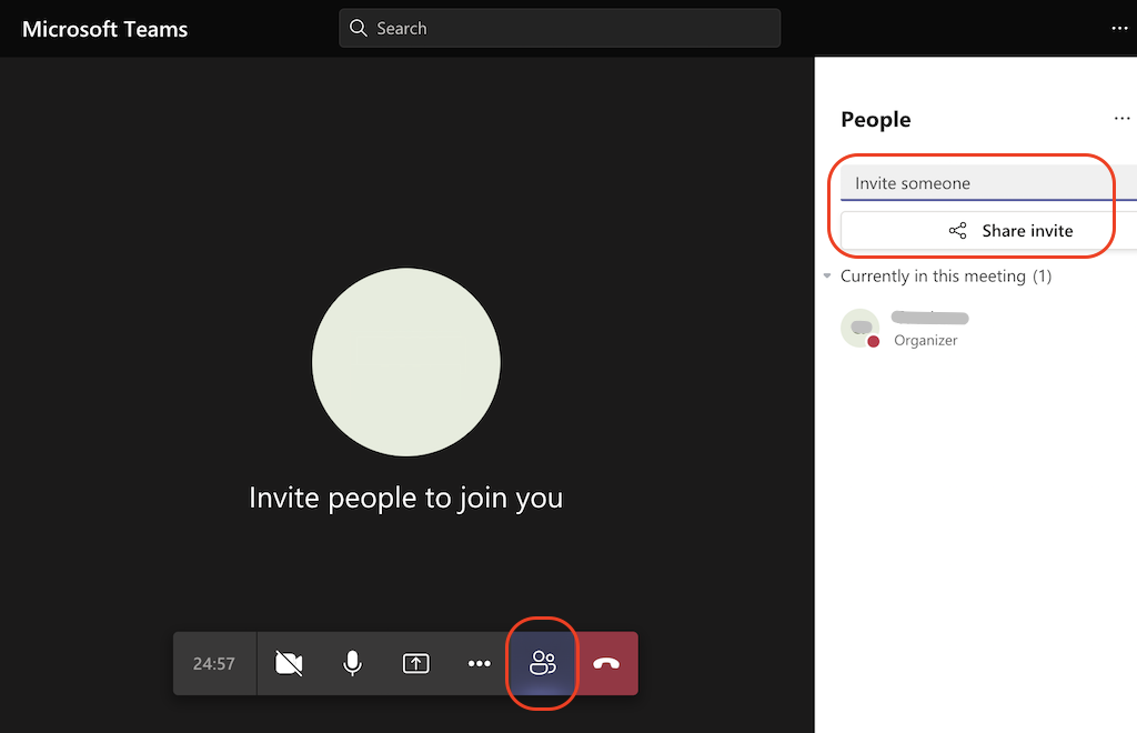 Invite People to Join Teams Meeting