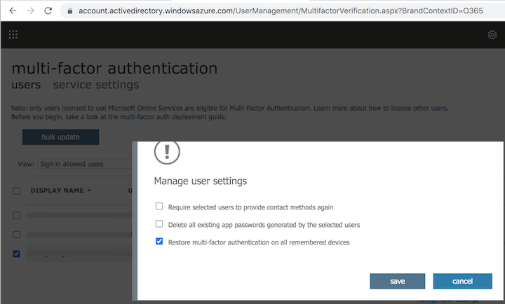 Microsoft 365 - Turn on Multi Factor Authentication