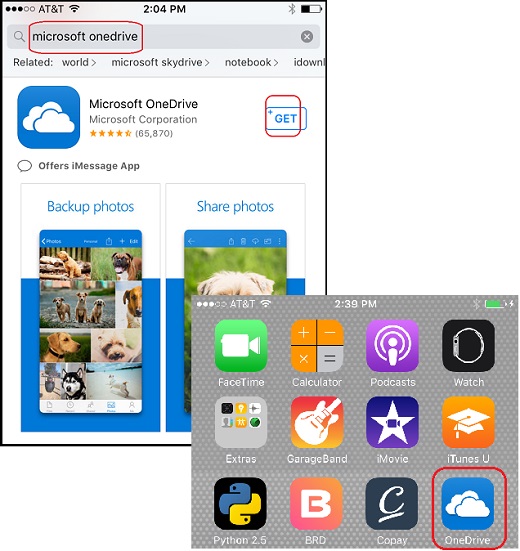 Download and Install OneDrive for iPhone