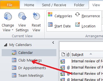 Drop Calendar Items into an Outlook 2010 Data File