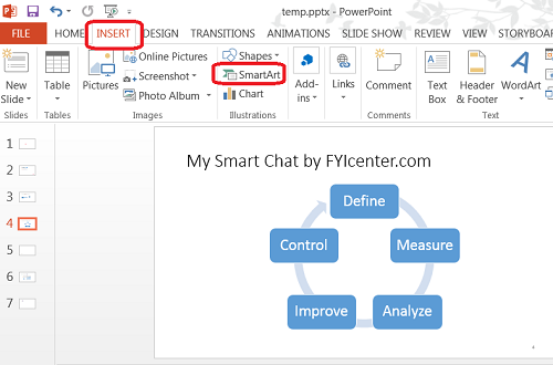PowerPoint Add SmartArt to Slides