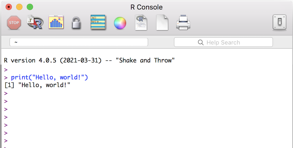 R Software Environment on MacOS